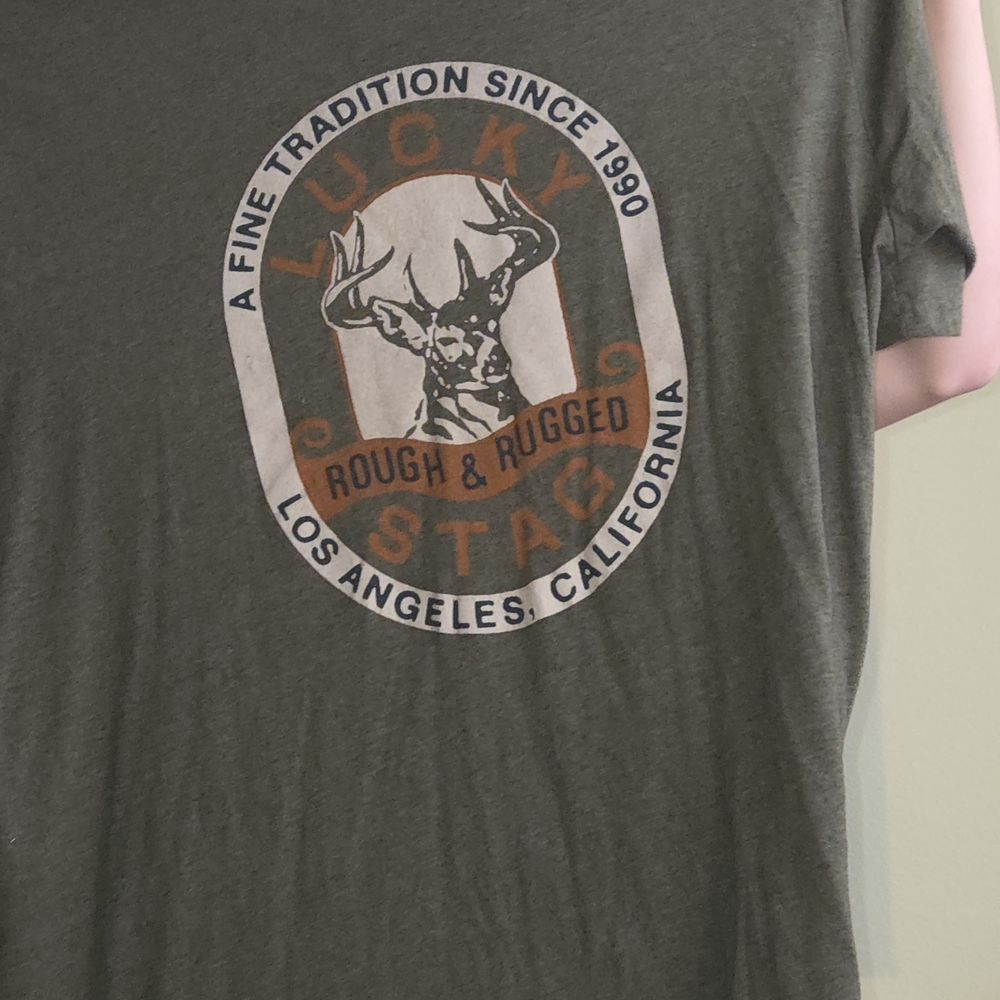 Lucky Brand Olive Graphic Tee